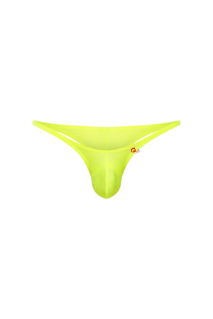 Bikini Plellis Joe Neon Jaune - PetitQ Underwear - Lingerie masculine sexy et sous-vêtements pour homme originaux