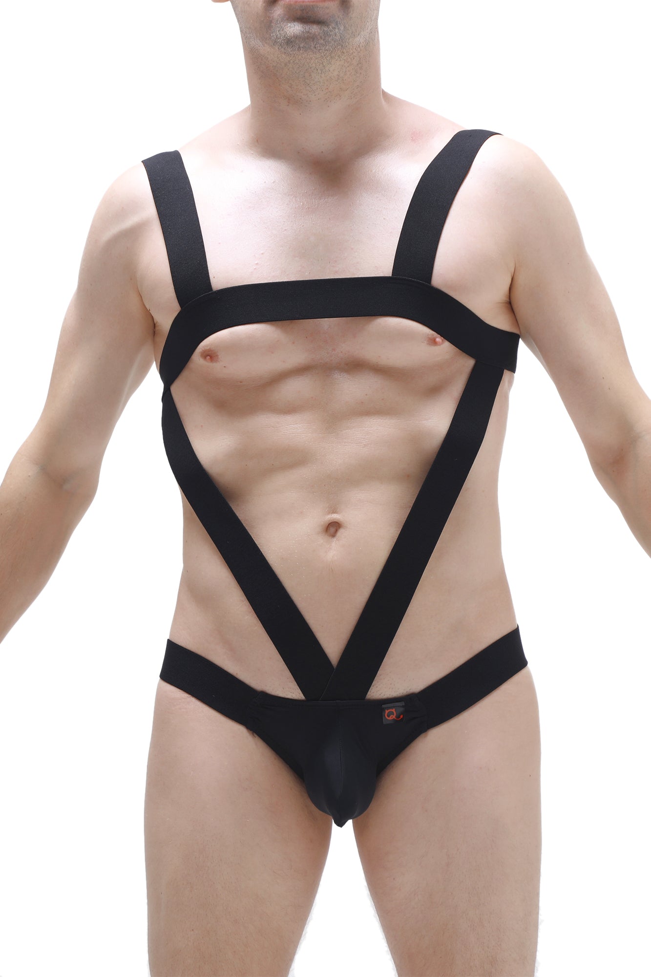 Oulins Black Bodyjockstrap