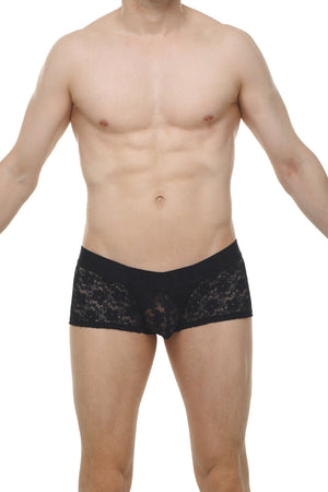 Boxer Algun Dentelle Noir - PetitQ Underwear - Lingerie masculine sexy et sous-vêtements pour homme originaux