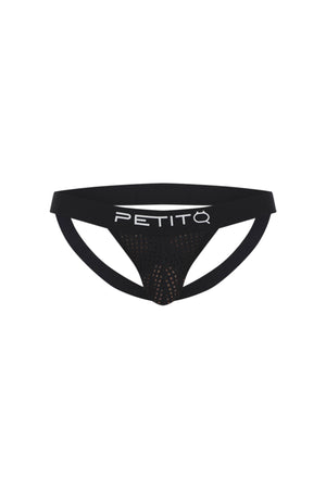 Jockstrap Protruder Durtol Noir - PetitQ Underwear - Lingerie masculine sexy et sous-vêtements pour homme originaux