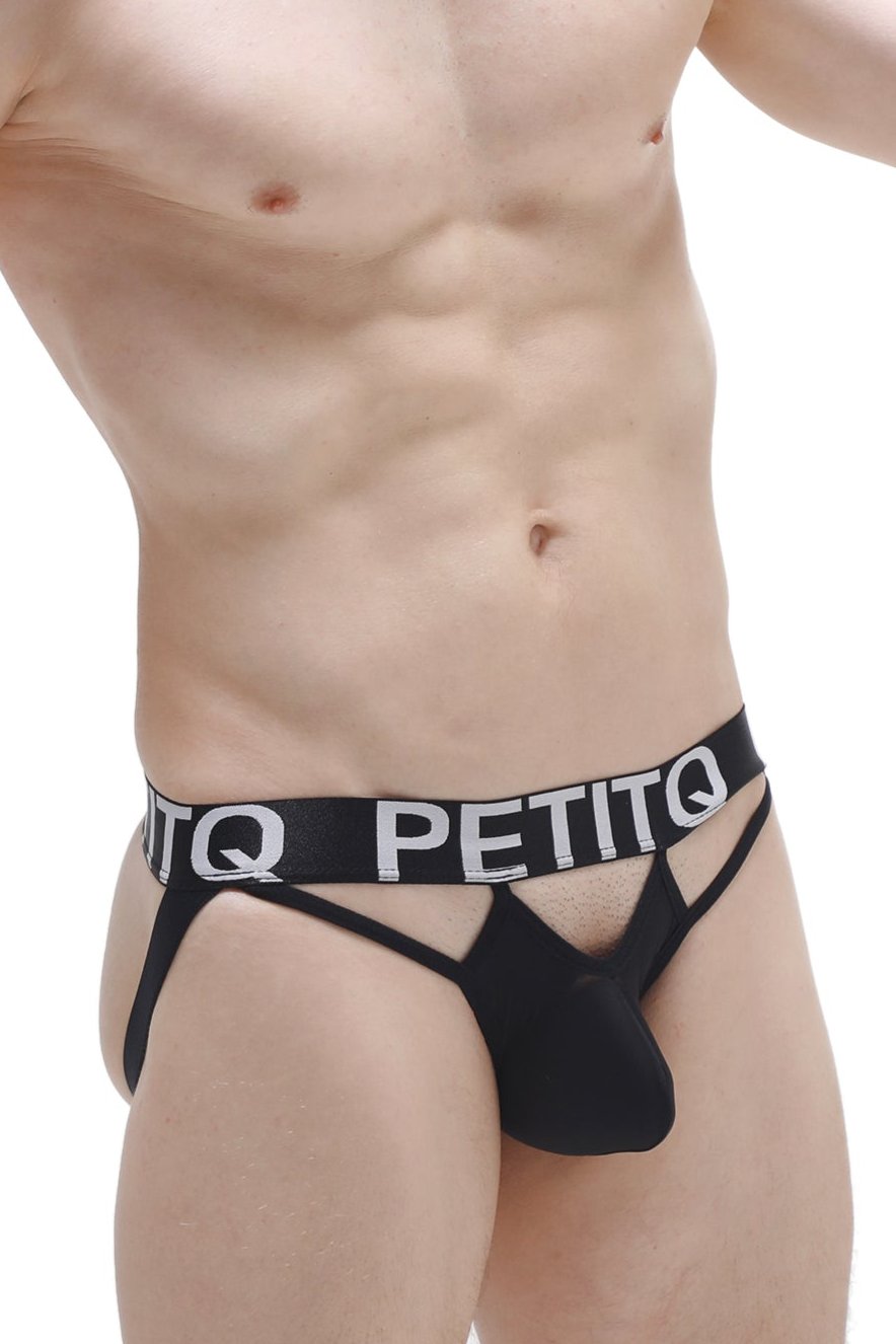 Mano Plum Black Jockstring