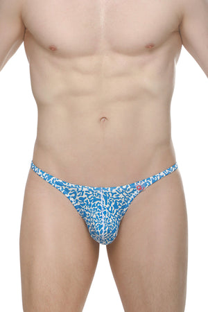 String Bram Reef Bleu - PetitQ Underwear - Lingerie masculine sexy et sous-vêtements pour homme originaux