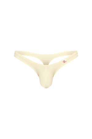 String Dome Custard - PetitQ Underwear - Lingerie masculine sexy et sous-vêtements pour homme originaux