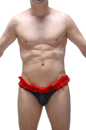 String Fremir Noir - PetitQ Underwear - Lingerie masculine sexy et sous-vêtements pour homme originaux
