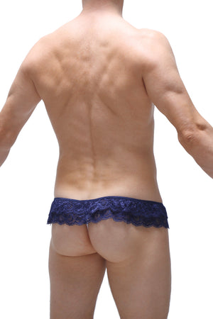 String Frou-frou Blanc - PetitQ Underwear - Lingerie masculine sexy et sous-vêtements pour homme originaux