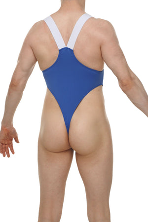 Bodystring Mutzig Bleu - PetitQ Underwear - Lingerie masculine sexy et sous-vêtements pour homme originaux