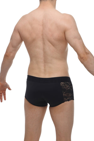 Boxer Dentelle Giers Noir - PetitQ Underwear - Lingerie masculine sexy et sous-vêtements pour homme originaux