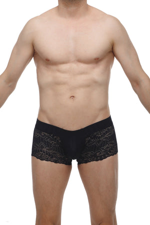 Boxer Dentelle Giers Noir - PetitQ Underwear - Lingerie masculine sexy et sous-vêtements pour homme originaux
