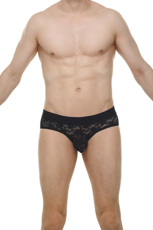 Slip Dome Dentelle Noir - PetitQ Underwear - Lingerie masculine sexy et sous-vêtements pour homme originaux