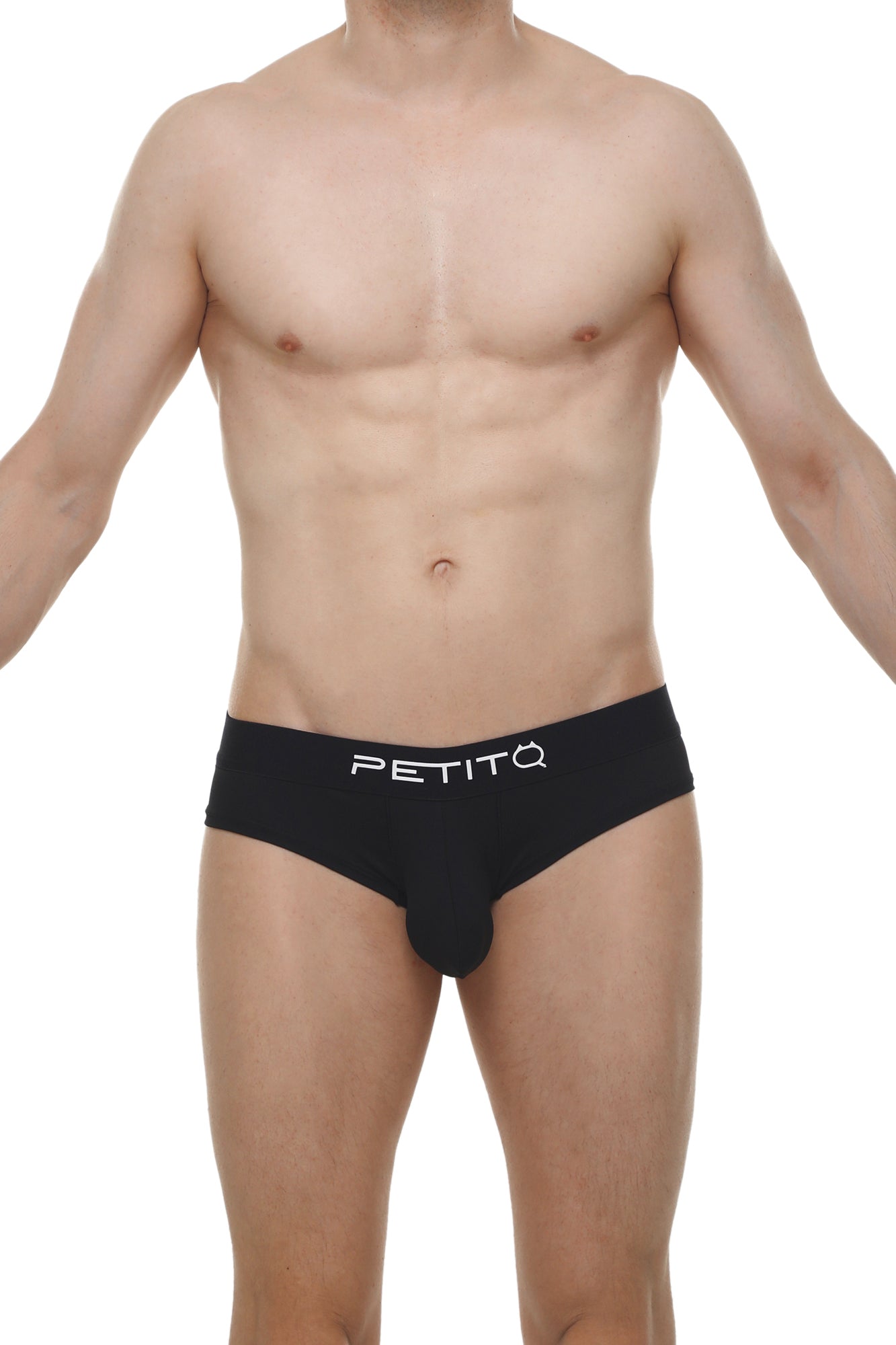 Slip Cheeky Skine Noir - PetitQ Underwear - Lingerie masculine sexy et sous-vêtements pour homme originaux