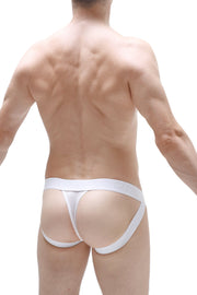 Jockstring Mano Plum Blanc