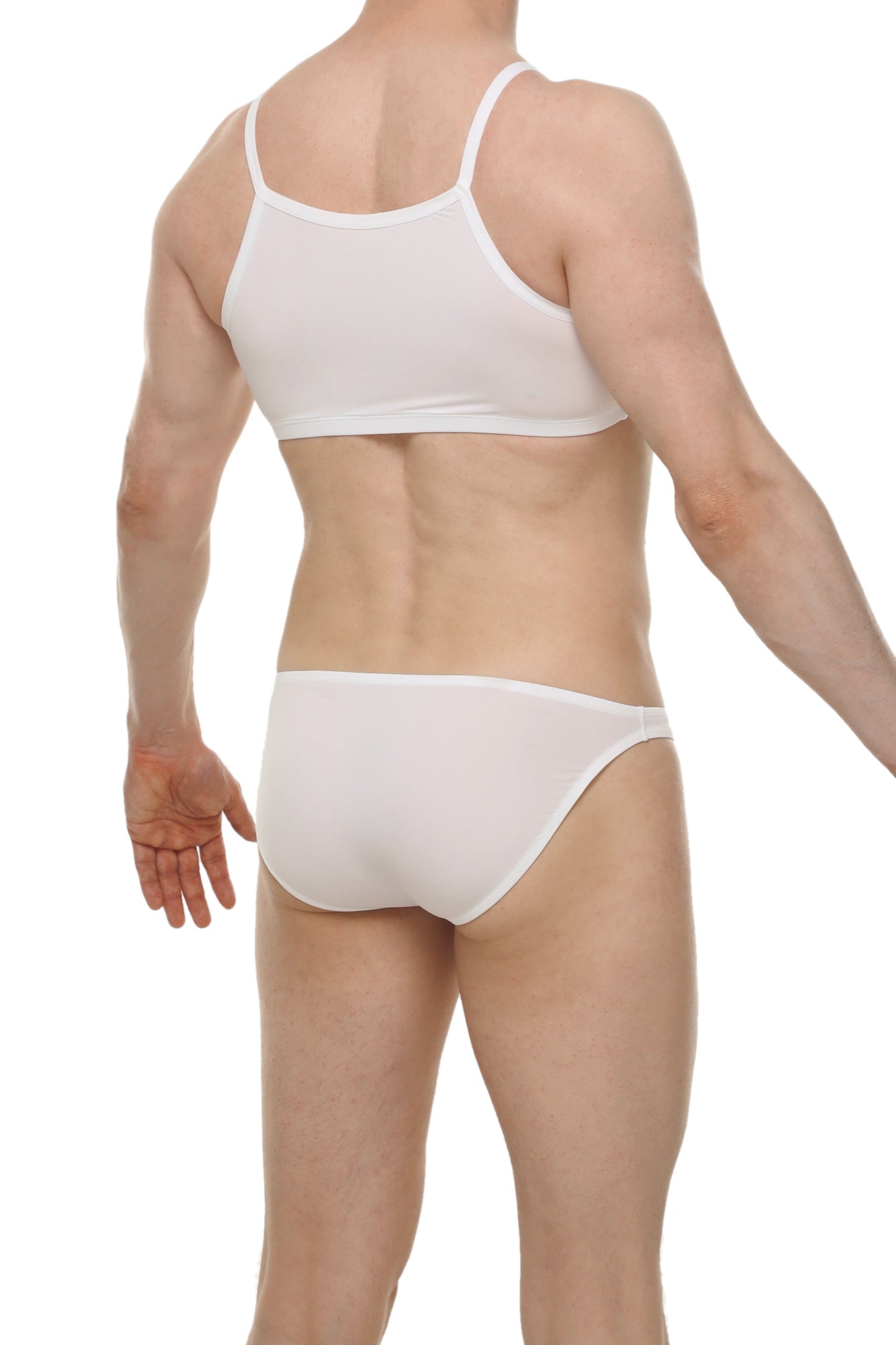 Micro Débardeur Skine Blanc - PetitQ Underwear - Lingerie masculine sexy et sous-vêtements pour homme originaux