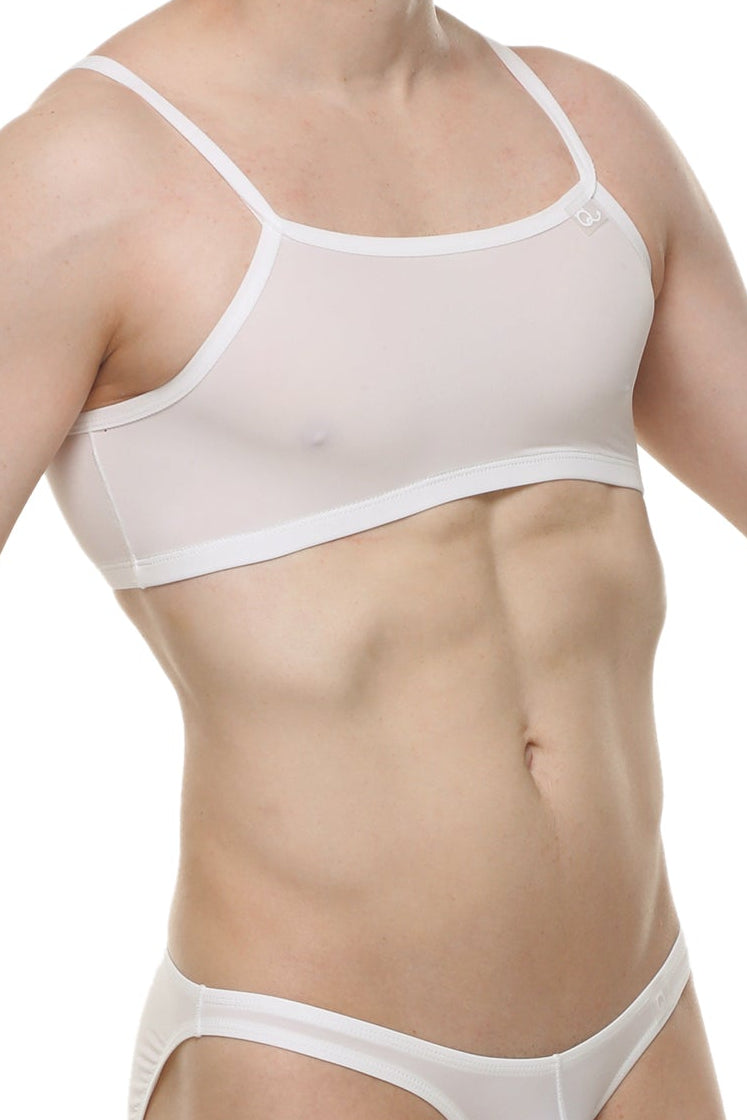 Micro Débardeur Skine Blanc - PetitQ Underwear - Lingerie masculine sexy et sous-vêtements pour homme originaux