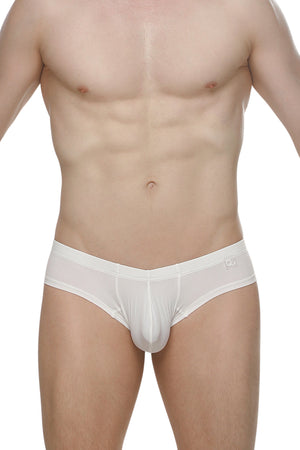 Mini Boxer Cheeky Rib Blanc - PetitQ Underwear - Lingerie masculine sexy et sous-vêtements pour homme originaux