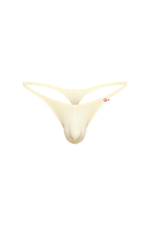 String Plellis Custard - PetitQ Underwear - Lingerie masculine sexy et sous-vêtements pour homme originaux