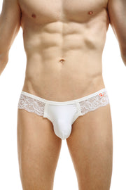 Bikini Oupar Dentelle Blanc