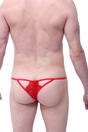 String Dentelle Givry Rouge - PetitQ Underwear