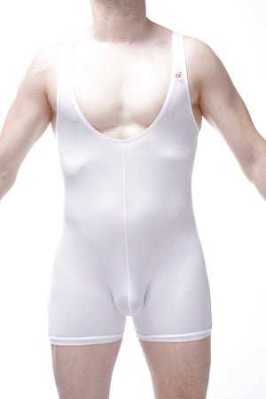 Bodyboxer Malay Plum Blanc - PetitQ Underwear - Lingerie masculine sexy et sous-vêtements pour homme originaux