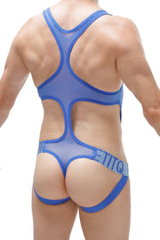 Body Jockstring Oze Net Bleu