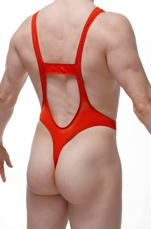 Bodystring Aunou Rouge - PetitQ Underwear - Lingerie masculine sexy et sous-vêtements pour homme originaux